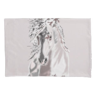 White Horse Pillow Case