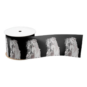 White Horse Satin Ribbon