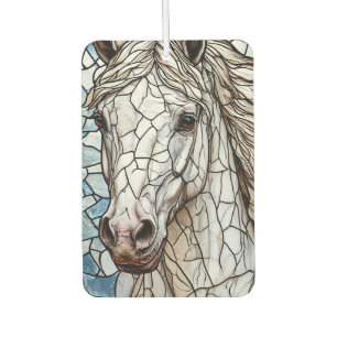 White Horse stained glass Air Freshener