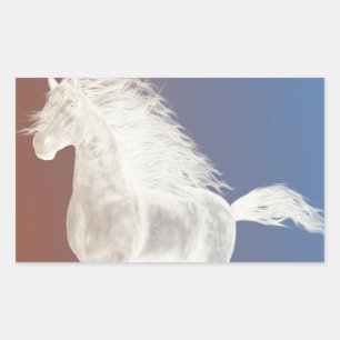 White Horse Sticker