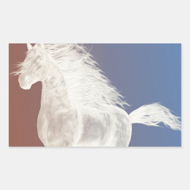 White Horse Sticker (Front)