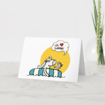 White horse swimming with bird