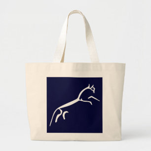 White Horse (Uffington Castle) Large Tote Bag