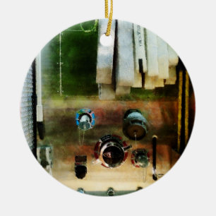 White Hose And Nozzles Ceramic Ornament