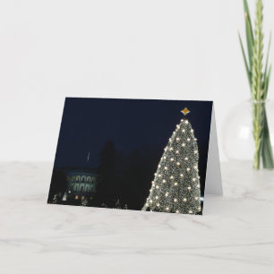 White House and National Tree Christmas Holiday DC Card