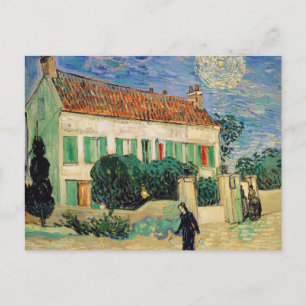 White house at night - Vincent van Gogh Postcard