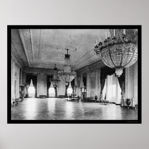 White House Chandeliers 1903 Poster