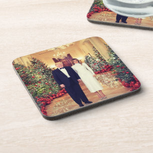 White House Christmas President Donald Trump Coaster