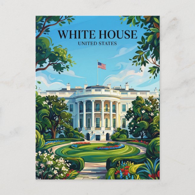 White House District of Columbia Postcard (Front)