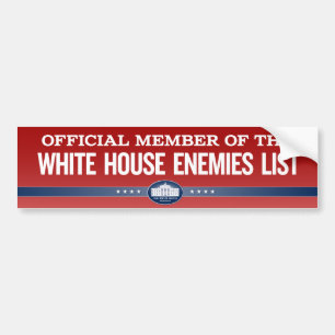 White House Enemies List Member Stickers
