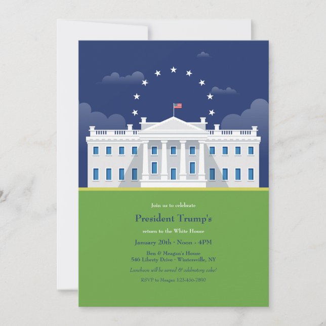 White House Inaugural Party Invitations (Front)