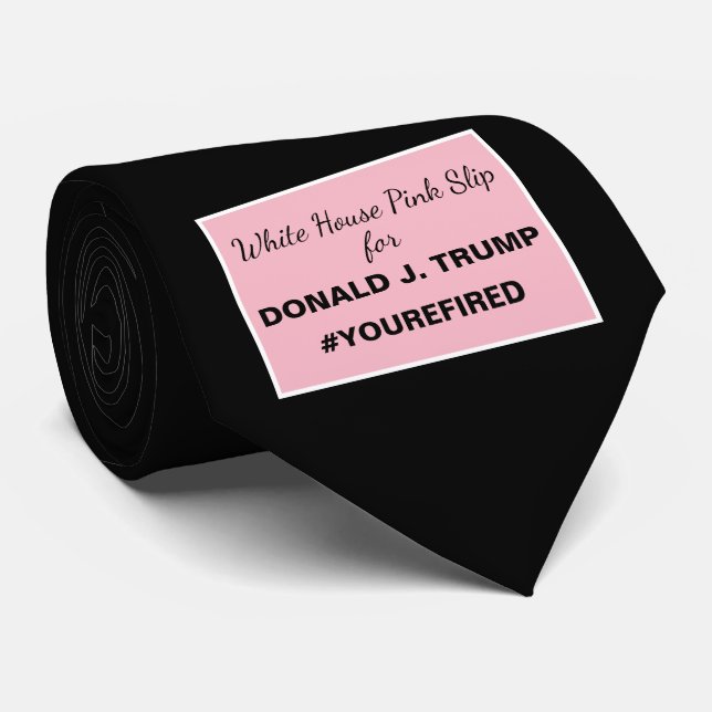 White House Pink Slip for Ides of Trump 2 Tie (Rolled)