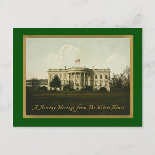 White House Vintage Christmas Postcard