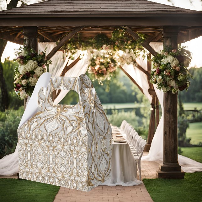 White Hummingbird Collection Pattern Favour Box  (Creator Uploaded)