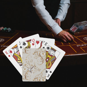 White Hummingbird  Playing Cards