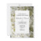 White Hydrangea Flower Rehearsal Dinner Invitation