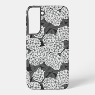 White hydrangea samsung galaxy case
