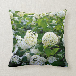 White Hydrangeas Pillow