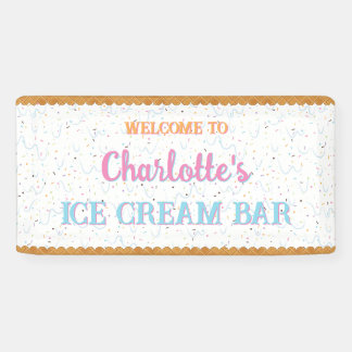 White Ice Cream Banner