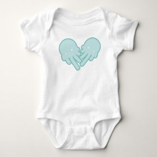 white IceCream-Ghost Baby Bodysuit