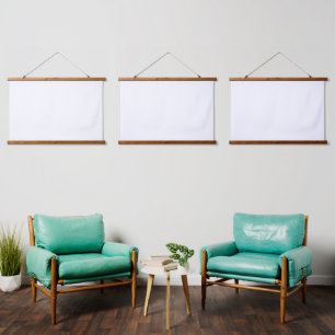 White icon featuring minimalist line art with grap hanging tapestry