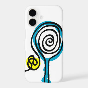 White iPhone case cover with tennis design