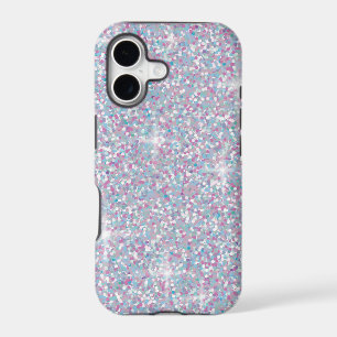 White iridescent glitter