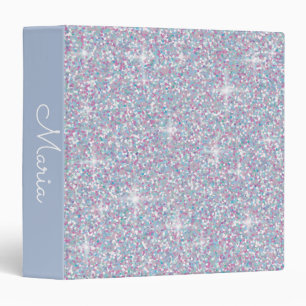 White iridescent glitter binder