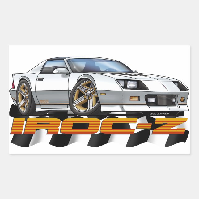 White IROC Z Sticker (Front)