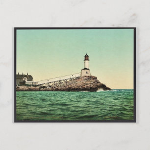 White Island Light, Isles of Shoals, N.H. rare Pho Postcard