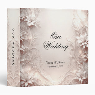 White Ivory Floral Album Binder