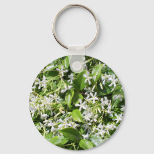 White Jasmine Flowers Keychain