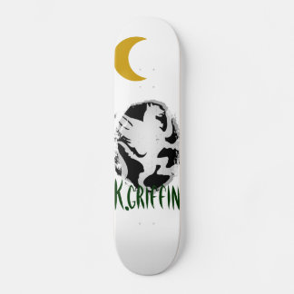 White "K. Griffin" Killosopher Skateboard Deck