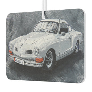 White Karmann Ghia Air Freshener