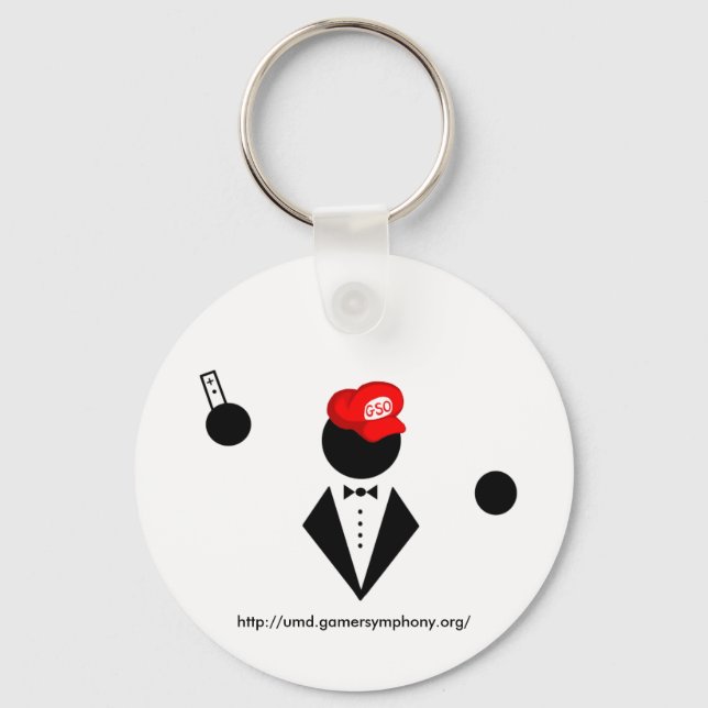 White Keychain (Front)