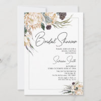 White King Protea Bridal Shower