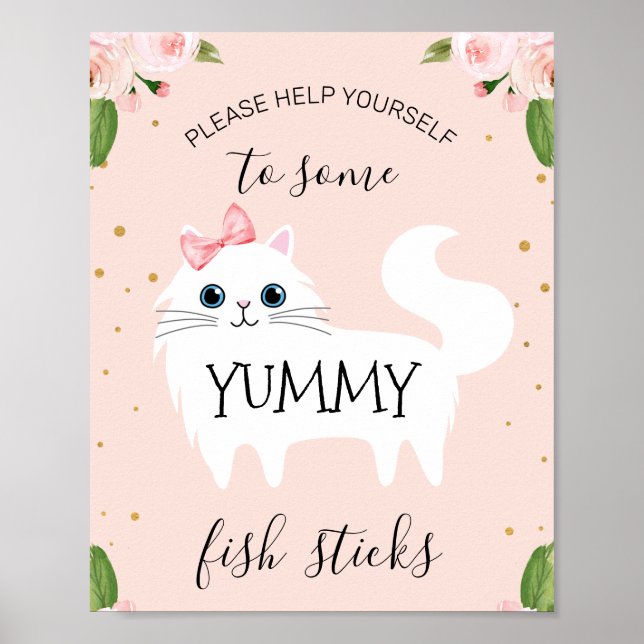 White Kitten Are You Kitten Me Birthday Sign (Front)