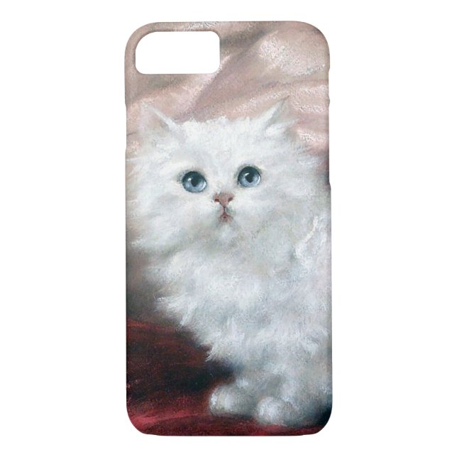 White Kitten, Carl Kahler Case-Mate iPhone Case (Back)