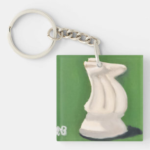 White Knight Keychain