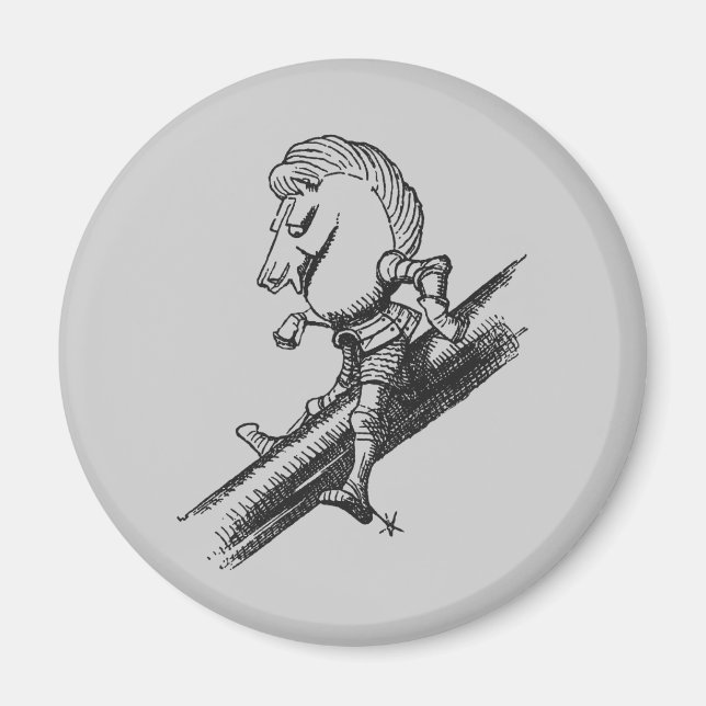 White Knight Magnet (Front)