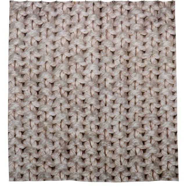 White knitting wool texture background. (Front)