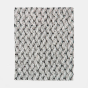 White knitting wool texture closeup photo backgrou fleece blanket