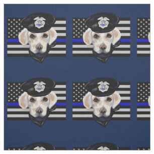 WHITE LABRADOR RETRIEVER FABRIC