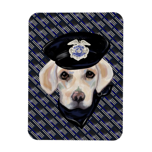 White Labrador Retriever Magnet (Vertical)