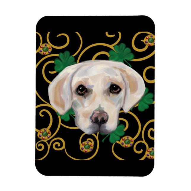 White Labrador Retriever Magnet (Vertical)