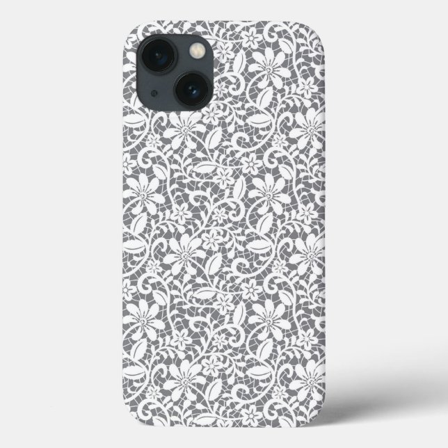 White Lace 1 Case-Mate iPhone Case (Back)