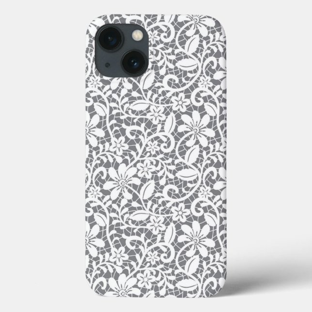 White Lace 1 Case-Mate iPhone Case (Back)