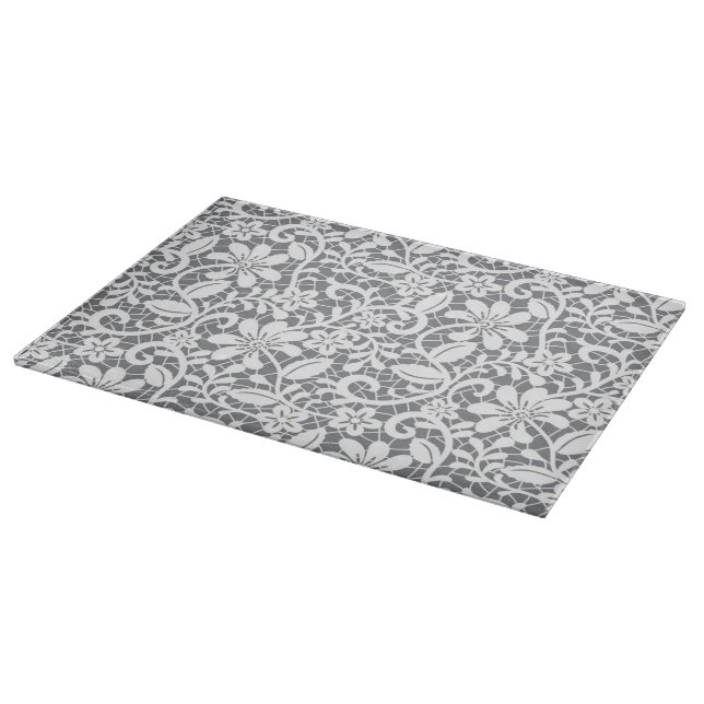 White Lace 1 Cutting Board (Corner)