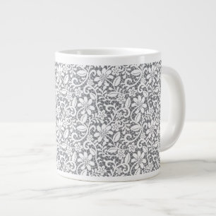 White Lace 1 Large Coffee Mug