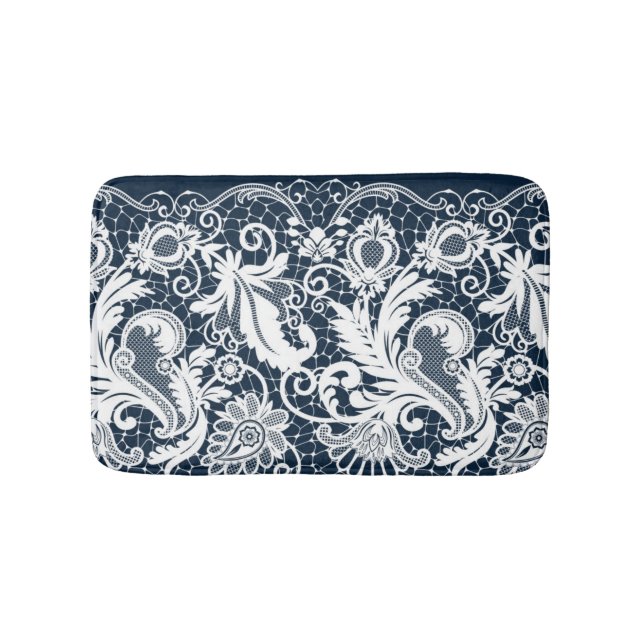 White lace 2 bath mat (Front)